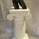 Elegant Pedestal Column in Hardened Plaster with Ionic Volute Capital