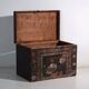 Antique chest painted in pine wood – China, around 1900