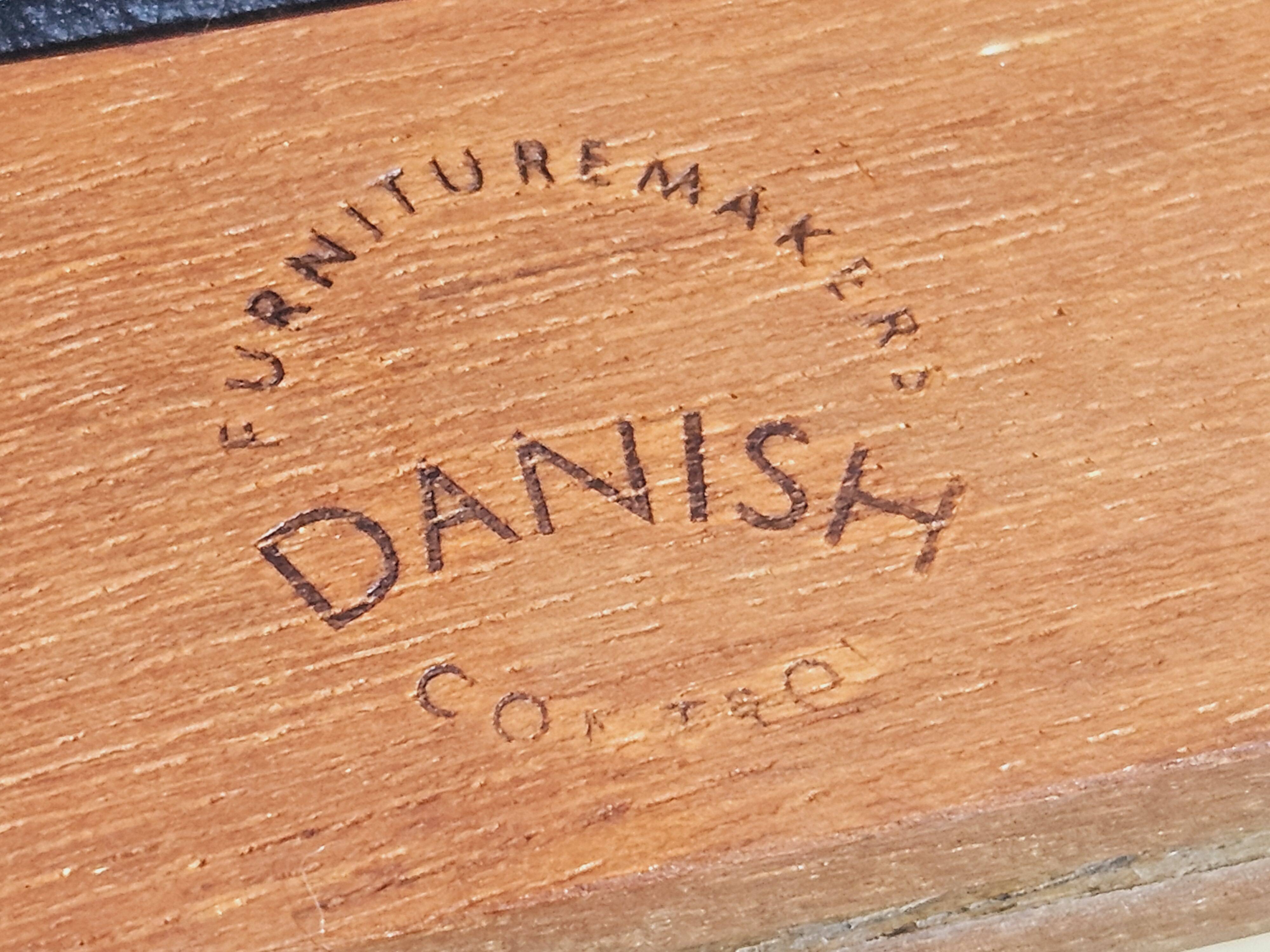 Sewing,Teak, Mid-Century Modern table, Denmark, 1950s/60s.