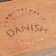 Sewing,Teak, Mid-Century Modern table, Denmark, 1950s/60s.