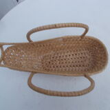 Vintage wicker bottle holder