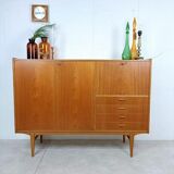 Vintage Scandinavian teak wall unit