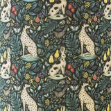 Royal Delft white ceramic table lamp with Liberty London shade, 1930s.