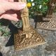 Financial-style candle holders in gilded bronze
