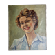 Portrait of a young woman, signed by Vincent Cermignani, 50s