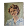 Portrait of a young woman, signed by Vincent Cermignani, 50s