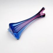 Vase Sommerso Murano violet et bleu