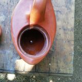Terracotta jug, ceramic, email