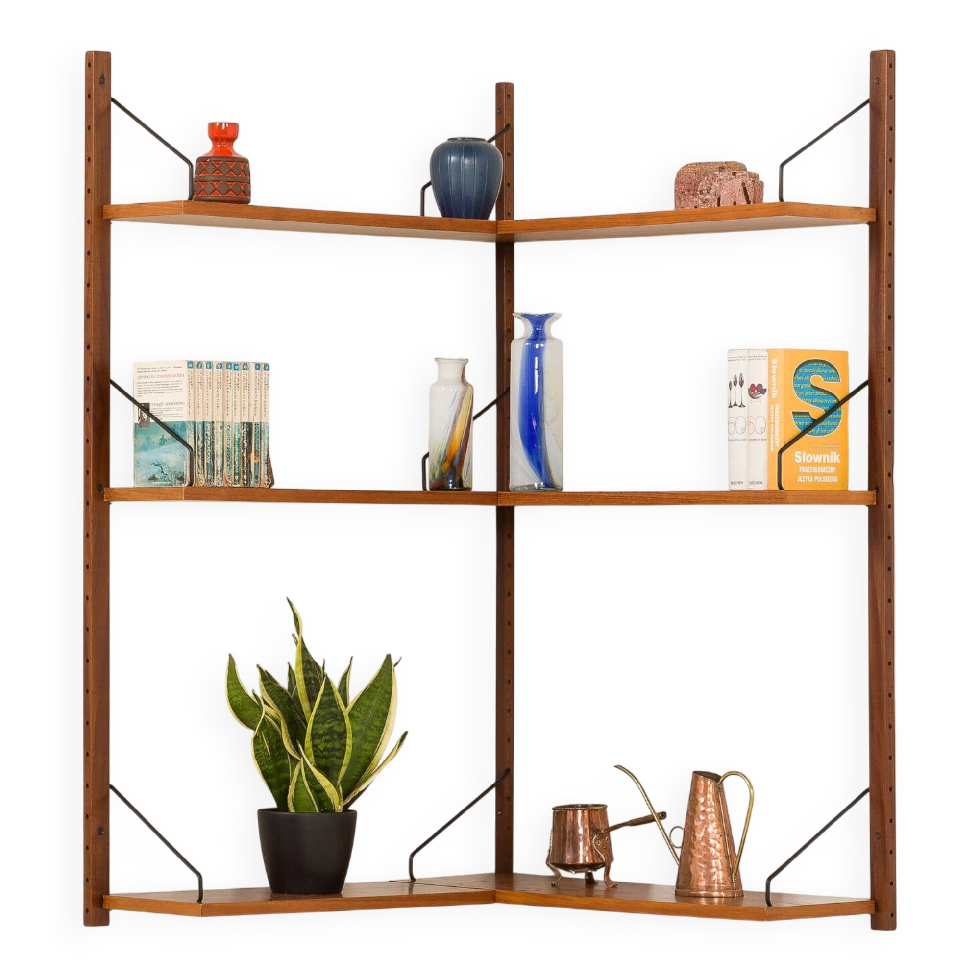 Poul Cadovius corner shelving unit for Cado, 1960s