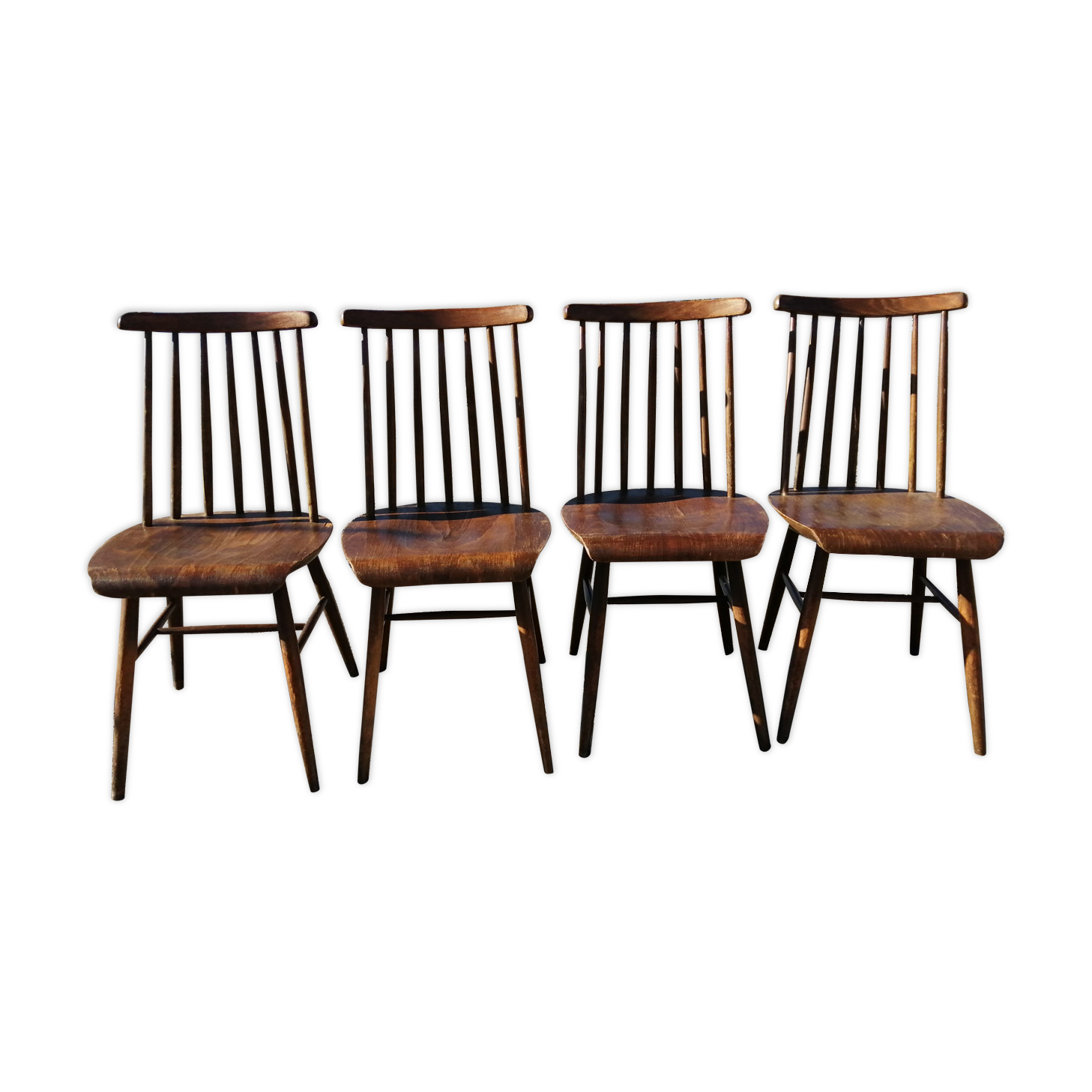 Series of 4 scandinavian chairs