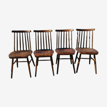 Series of 4 scandinavian chairs