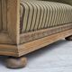 1950s, Danish 2-seater sofa, green furniture wool, oak wood.
