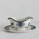 Ironware sauce boat with blue palmette decoration