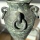 Terracotta amphora vase
