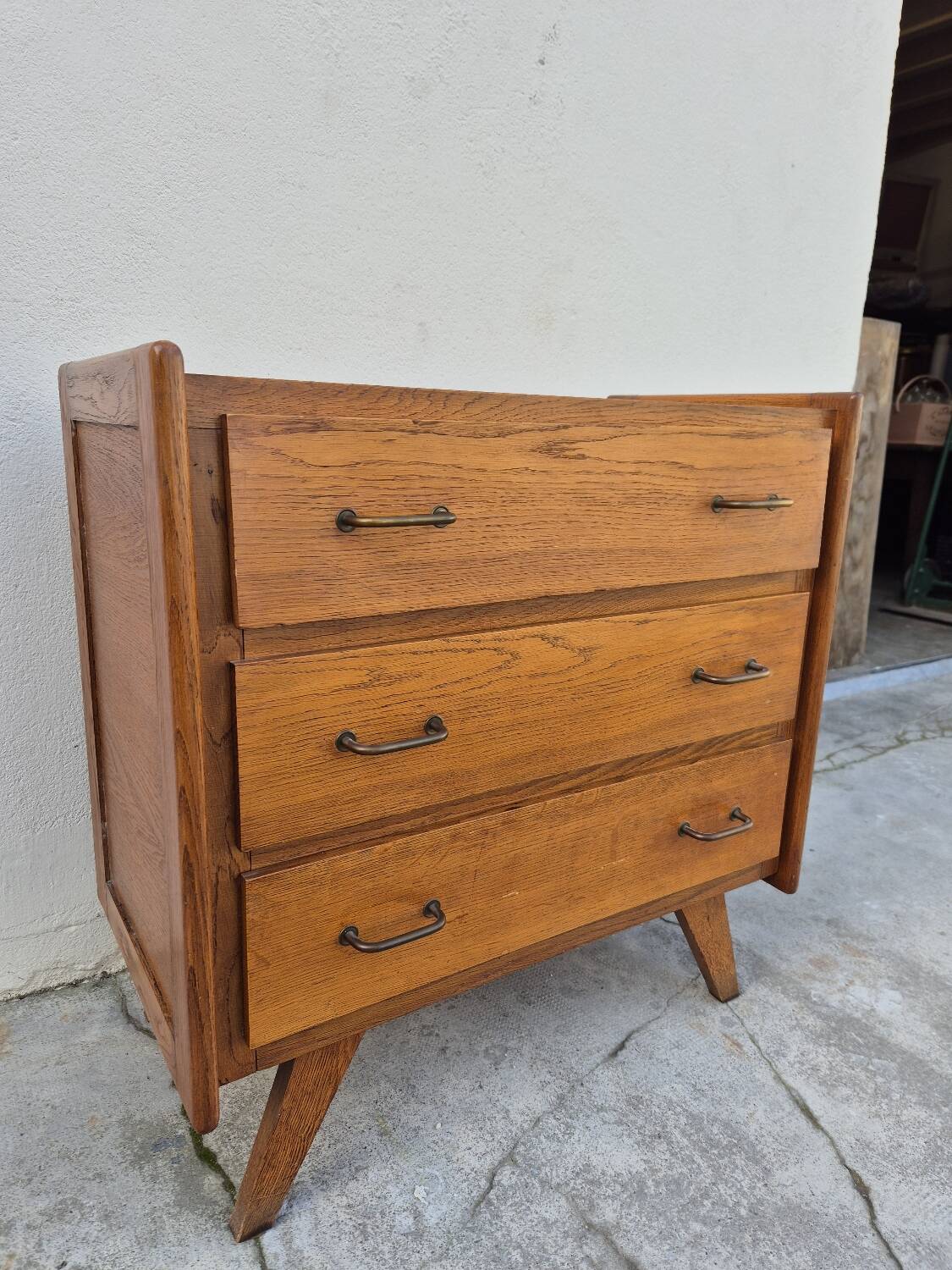 Commode vintage design pieds compas 1950s