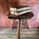 Tabouret rustique bois tripode