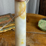 Lamp base in onyx and brass