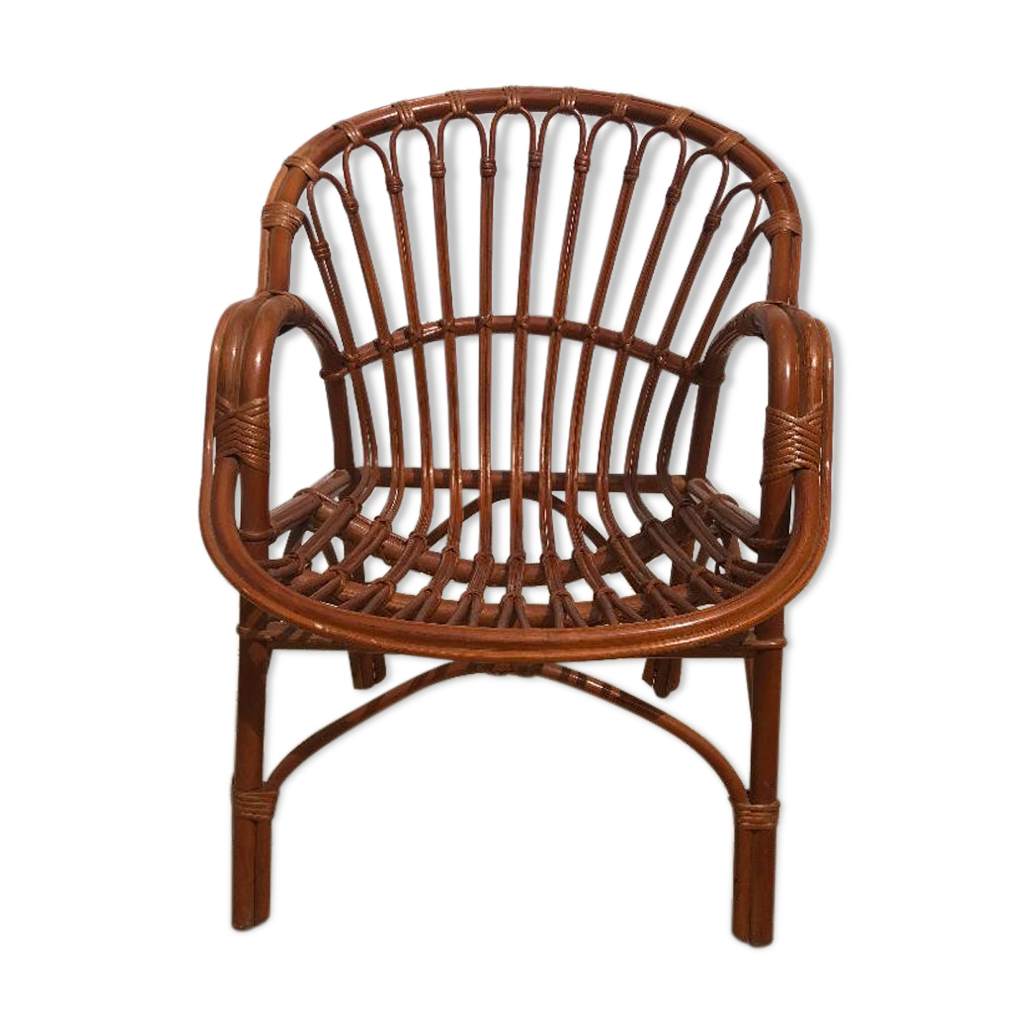 Rattan armchair