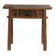 Table ancienne en bois massif – Table d’appoint chinoise avec tiroir – circa 1900