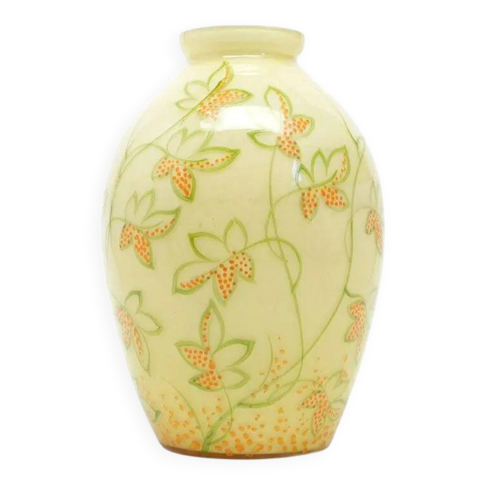 Art Deco vase, double-layered glass, 1930s