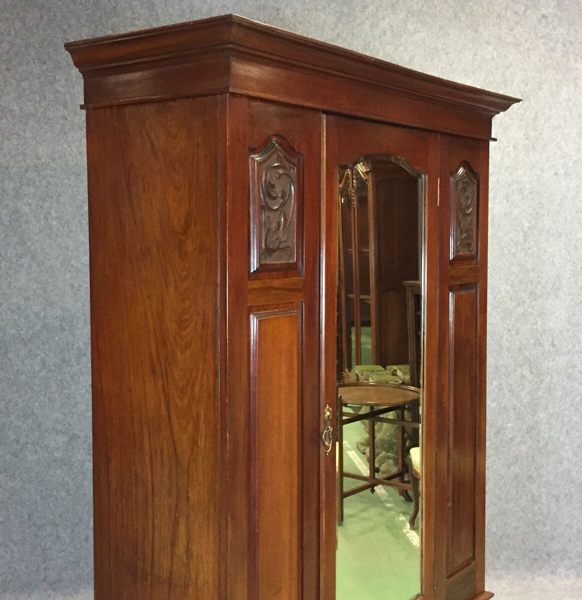Mahogany english wardrobe