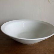 Earthenware salad bowl centrepiece Choisy 1900 white