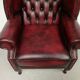 Burgundy chesterfield chair