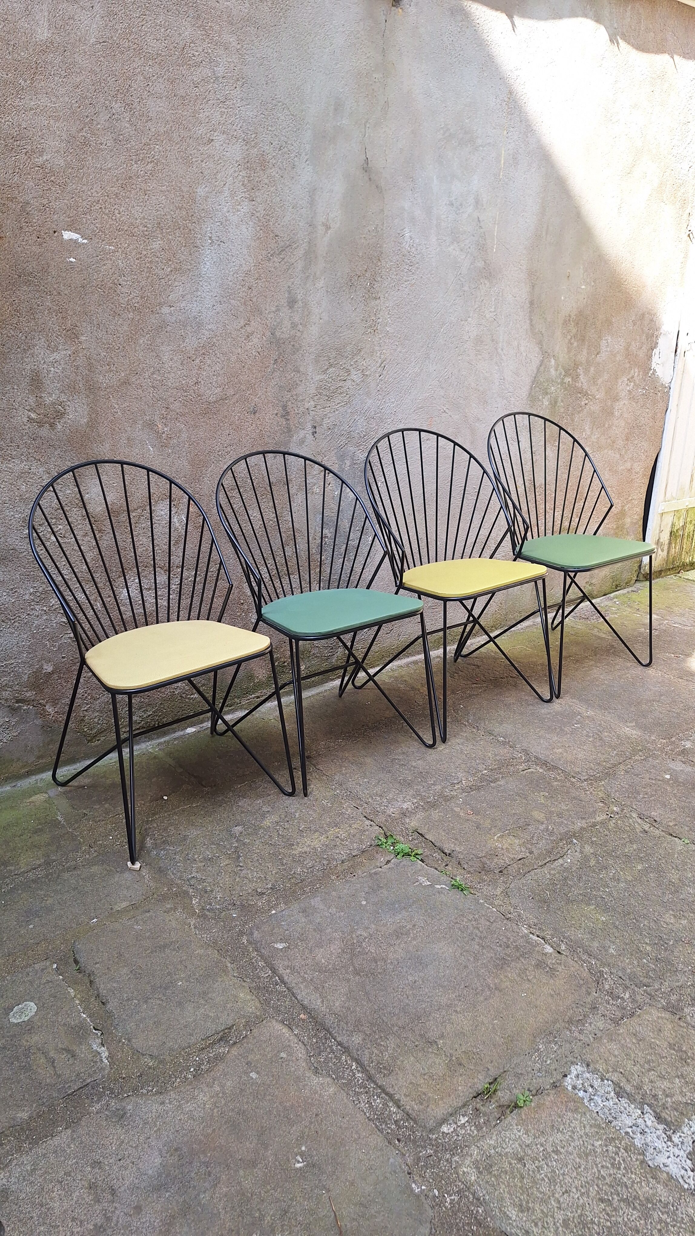 Set of 4 chairs by J.O. Waldar & V. Möldhammer for Sonett Karl Fostel