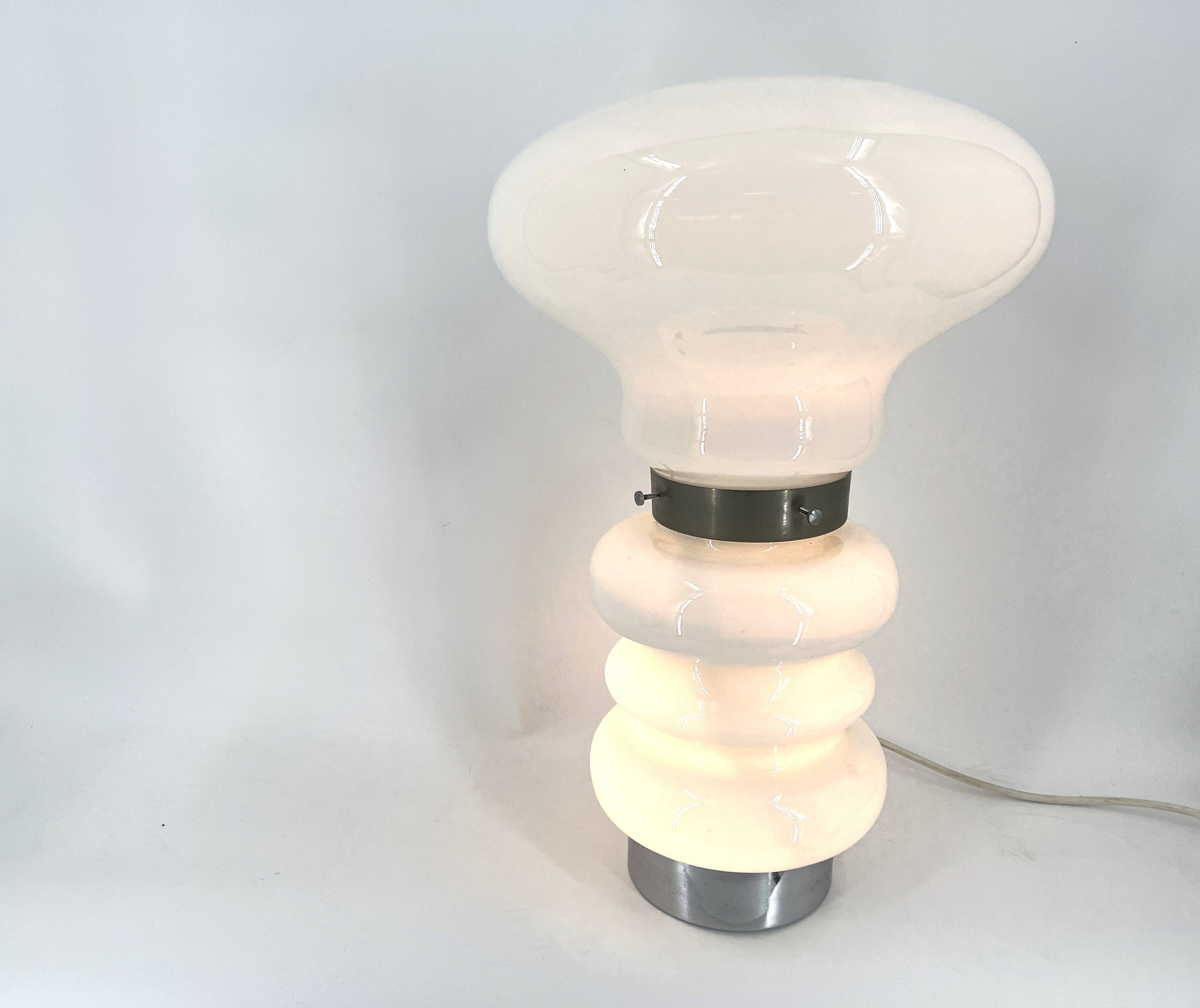 Vintage murano glass table lamp, 1960s
