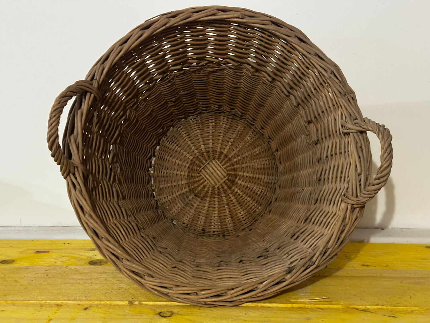 Basket - Vintage woven wicker basket