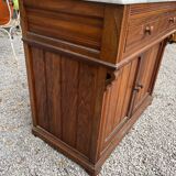 Vintage white marble bathroom cabinet 1950