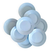 8 flat plates Gien