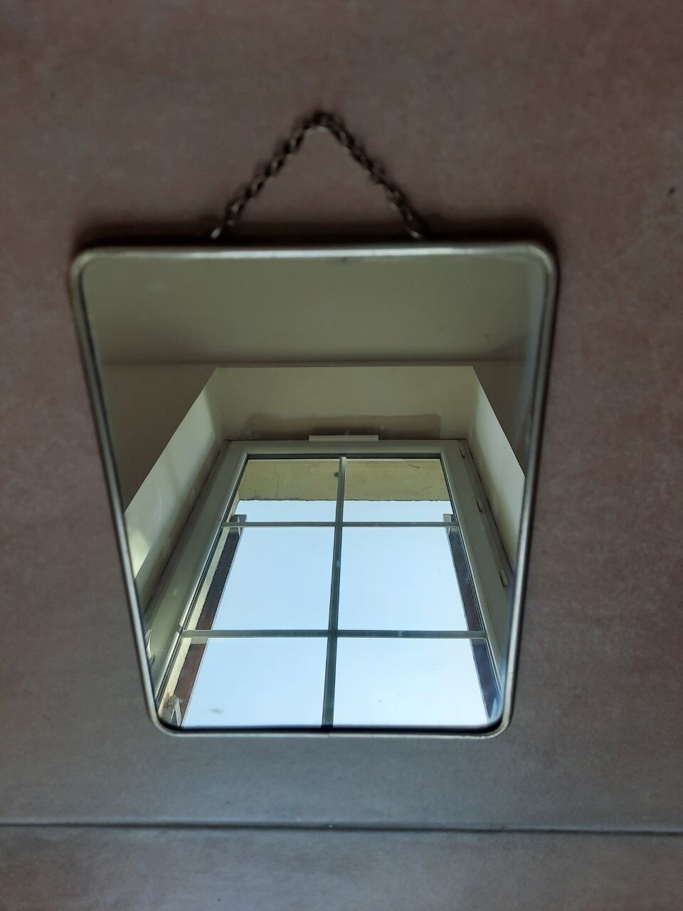 Antique barber mirror, 24x15 cm