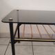 Vintage coffee table 1970 smoked glass