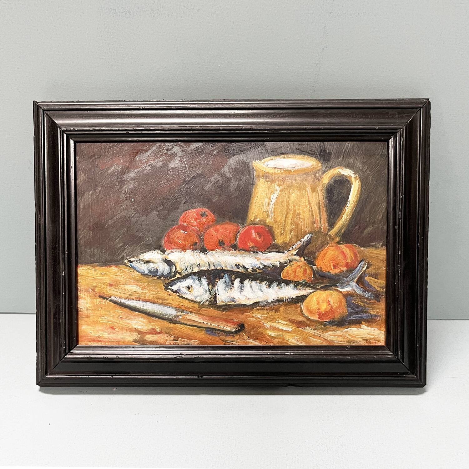 Tableau early 20th century "The Sardines"