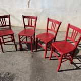 Set of 4 painted luterma bistro chairs