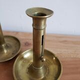 Pair of brass candlesticks