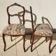 2 antique Louis XV style walnut chairs