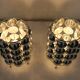 Pair of  Kare design table lamps model 62455 with chromed plastic bubbles