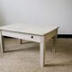 Table basse lasurée blanc