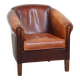 Correctly finished sheep leather club chair