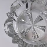 Ancien cendrier rond verre cristal transparent (vintage)