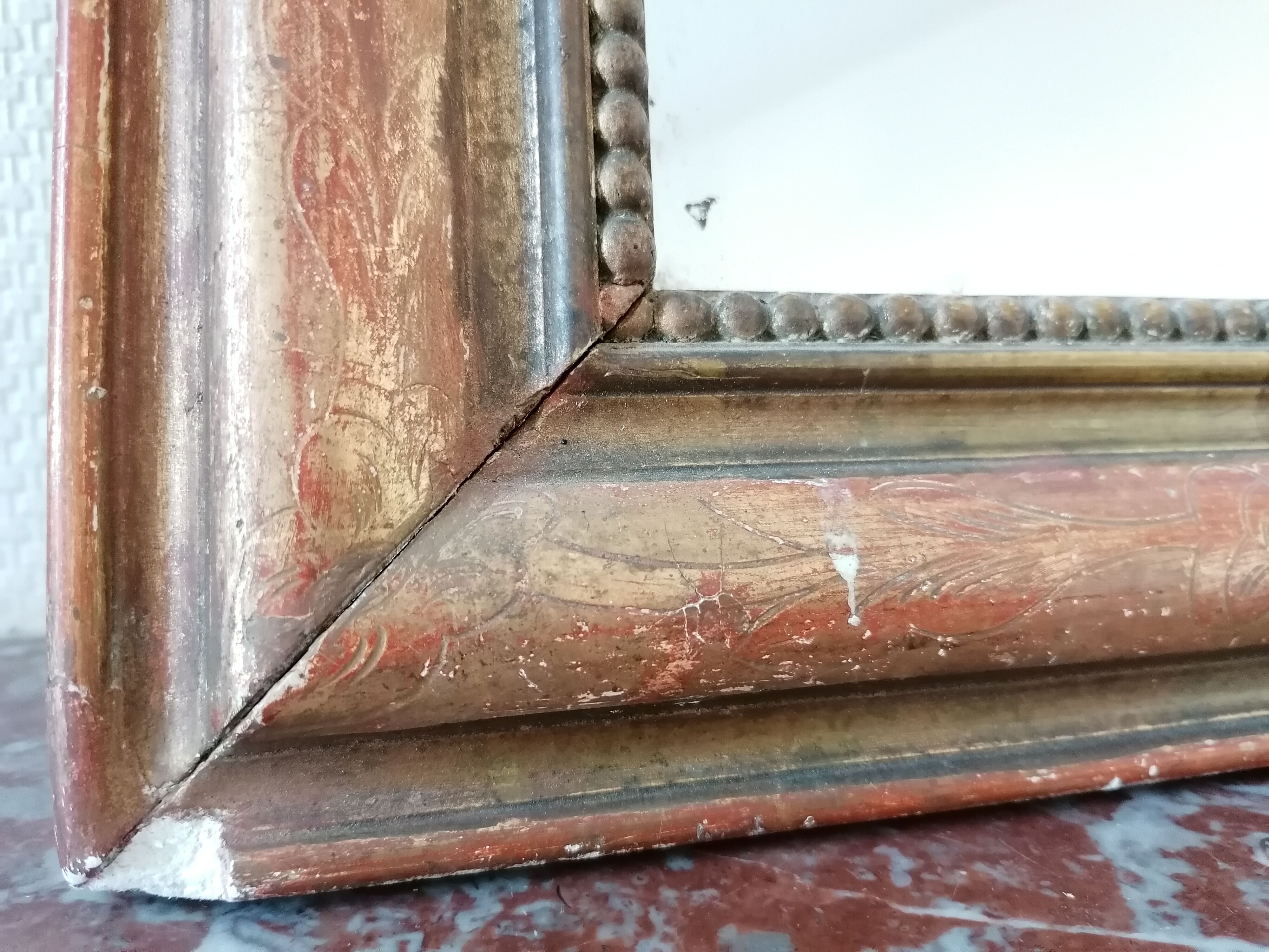 Miroir Louis Philippe mercure