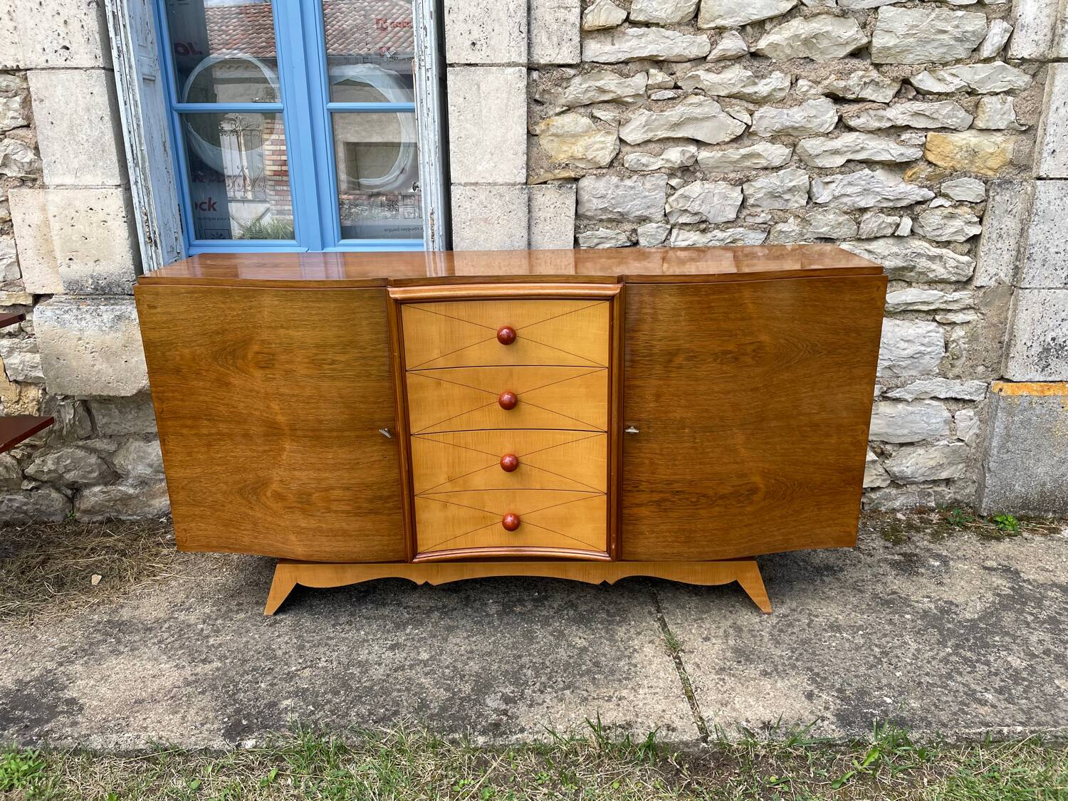 50s art deco sideboard in rosewood