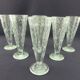 6 bubble glass champagne flutes