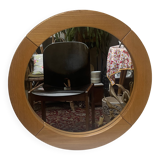 Round elm mirror, maison regain