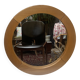 Round elm mirror, maison regain