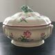 Vegetable dish with floral decoration