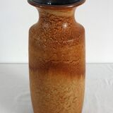 Large Scheurich vase, fat lava decor, 60s