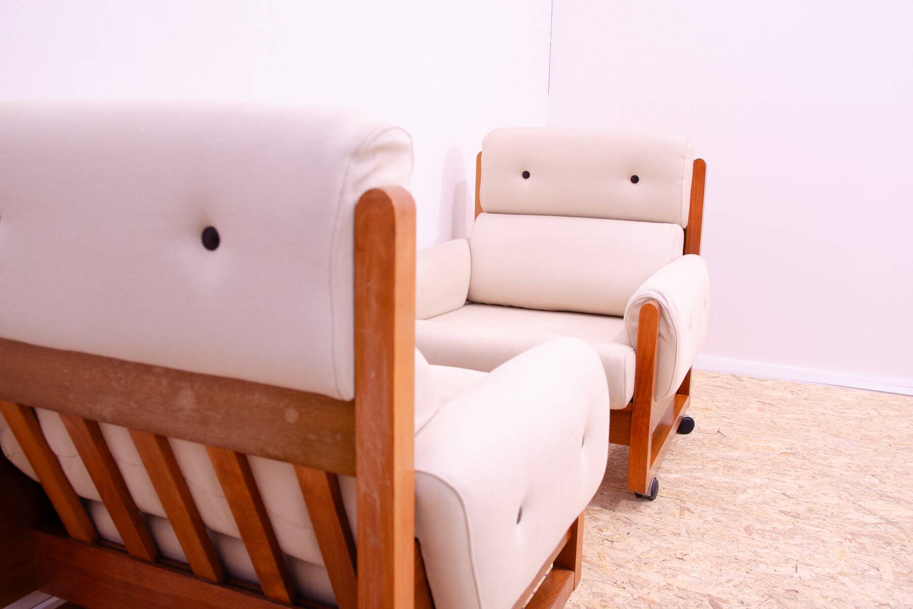 Fauteuils vintage de style scandinave, 1970'
